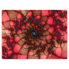 Fractals Abstract Art Red Spiral Flano Blanket (extra Small) by Ravend