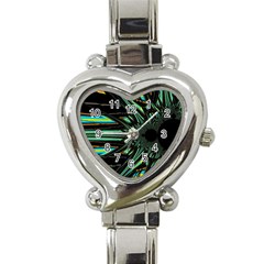 Art Pattern Abstract Design Heart Italian Charm Watch by Ravend