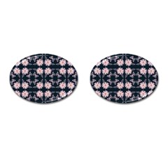 Flowers Daisies Spring Summer Cufflinks (oval) by Ravend