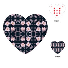 Flowers Daisies Spring Summer Playing Cards Single Design (heart)