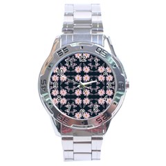 Flowers Daisies Spring Summer Stainless Steel Analogue Watch by Ravend