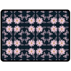 Flowers Daisies Spring Summer Double Sided Fleece Blanket (large) by Ravend