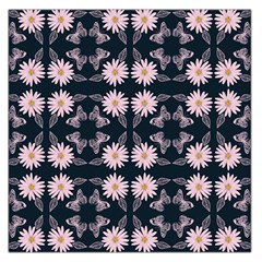 Flowers Daisies Spring Summer Square Satin Scarf (36  X 36 ) by Ravend