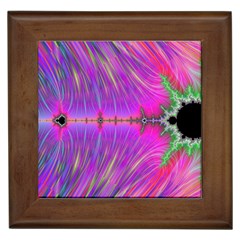 Fractal Fractals Abstract Art Framed Tile by Ravend