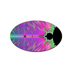 Fractal Fractals Abstract Art Sticker (oval)