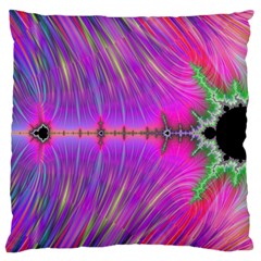 Fractal Fractals Abstract Art Large Cushion Case (one Side) by Ravend