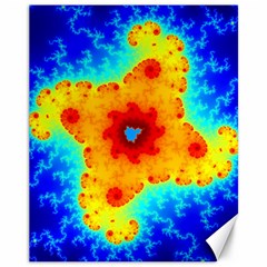 Fractal Starfish Mandelbrot Blue Canvas 11  X 14  by Ravend