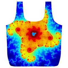 Fractal Starfish Mandelbrot Blue Full Print Recycle Bag (xxl) by Ravend