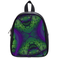 Fractal Abstract Art Pattern School Bag (small)