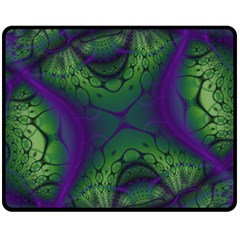 Fractal Abstract Art Pattern Fleece Blanket (medium) by Ravend