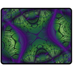 Fractal Abstract Art Pattern Double Sided Fleece Blanket (medium) by Ravend