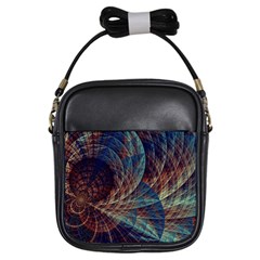 Fractal Abstract Art Girls Sling Bag