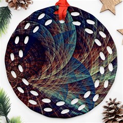 Fractal Abstract Art Ornament (round Filigree)