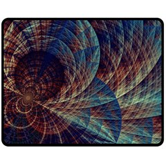 Fractal Abstract Art Double Sided Fleece Blanket (medium) by Ravend