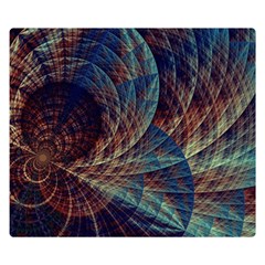 Fractal Abstract Art Double Sided Flano Blanket (small) by Ravend