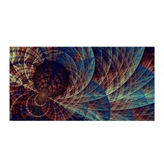 Fractal Abstract Art Satin Wrap 35  X 70  by Ravend