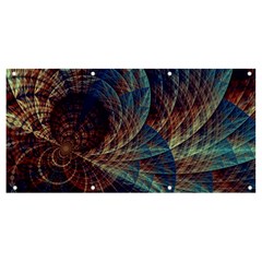 Fractal Abstract Art Banner And Sign 8  X 4  by Ravend