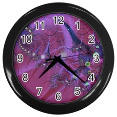 Fractal Math Abstract Abstract Art Wall Clock (black) by Ravend