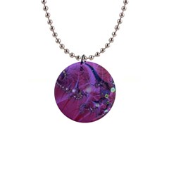 Fractal Math Abstract Abstract Art 1  Button Necklace by Ravend