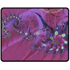 Fractal Math Abstract Abstract Art Double Sided Fleece Blanket (medium) by Ravend