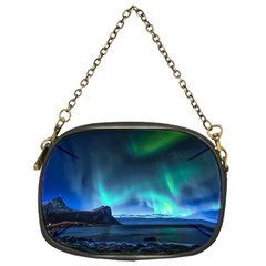 Green Aurora Lights-over Rocky Shore During Night Time Chain Purse (one Side) by danenraven