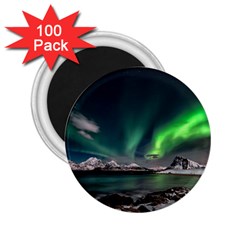 Aurora Borealis Photo 2 25  Magnets (100 Pack)  by danenraven