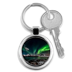 Aurora Borealis Photo Key Chain (round) by danenraven