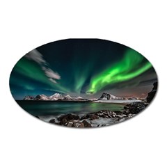 Aurora Borealis Photo Oval Magnet by danenraven