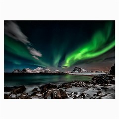 Aurora Borealis Photo Large Glasses Cloth by danenraven