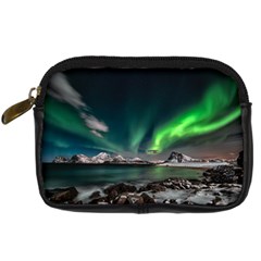 Aurora Borealis Photo Digital Camera Leather Case by danenraven