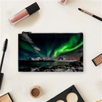 Aurora Borealis Photo Cosmetic Bag (Small) Front