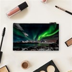 Aurora Borealis Photo Cosmetic Bag (Small) Back