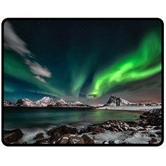 Aurora Borealis Photo Fleece Blanket (medium) by danenraven