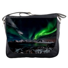 Aurora Borealis Photo Messenger Bag by danenraven