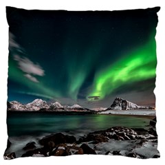 Aurora Borealis Photo Large Cushion Case (one Side) by danenraven