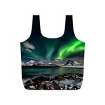 Aurora Borealis Photo Full Print Recycle Bag (S) Back