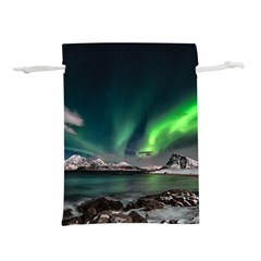 Aurora Borealis Photo Lightweight Drawstring Pouch (m) by danenraven