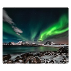 Aurora Borealis Photo Flano Blanket (small) by danenraven