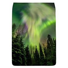 Aurora Borealis In Sky Over Forest Removable Flap Cover (s) by danenraven