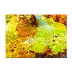 Lake Dallol In Danakil Depression Ethiopia Sticker A4 (10 Pack) by danenraven