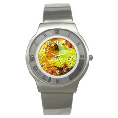 Lake Dallol In Danakil Depression Ethiopia Stainless Steel Watch by danenraven