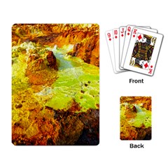 Lake Dallol In Danakil Depression Ethiopia Playing Cards Single Design (rectangle) by danenraven