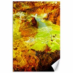 Lake Dallol In Danakil Depression Ethiopia Canvas 24  X 36  by danenraven