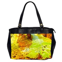 Lake Dallol In Danakil Depression Ethiopia Oversize Office Handbag (2 Sides) by danenraven