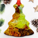 Lake Dallol In Danakil Depression Ethiopia Ornament (Christmas Tree)  Front