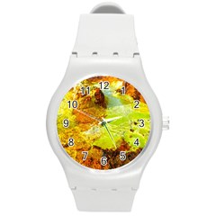 Lake Dallol In Danakil Depression Ethiopia Round Plastic Sport Watch (m) by danenraven