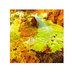 Lake Dallol In Danakil Depression Ethiopia Square Satin Scarf (30  X 30 )