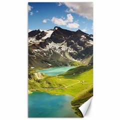 Aerial View Of Mountain And Body Of Water Canvas 40  X 72 