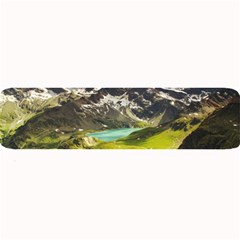 Aerial View Of Mountain And Body Of Water Large Bar Mat by danenraven