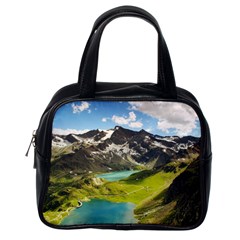 Aerial View Of Mountain And Body Of Water Classic Handbag (one Side) by danenraven